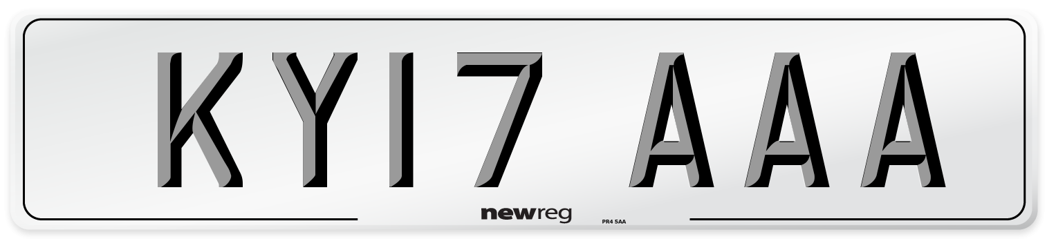 KY17 AAA Number Plate from New Reg
